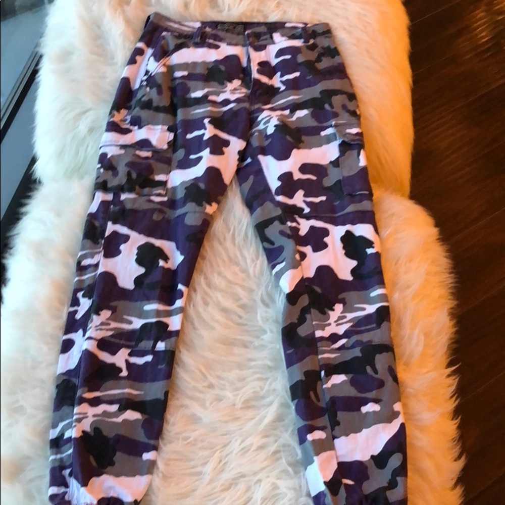 Purple army pants